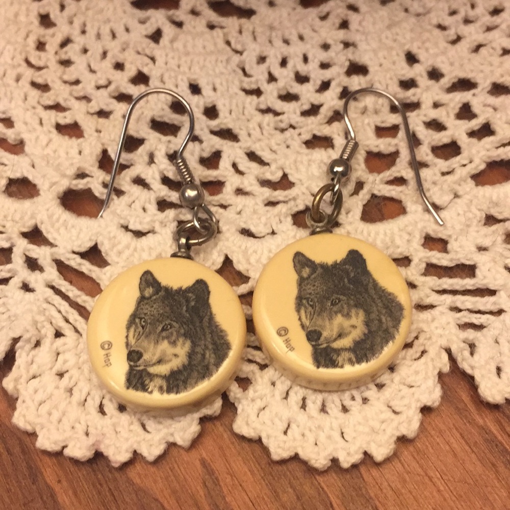 Wolf Earrings